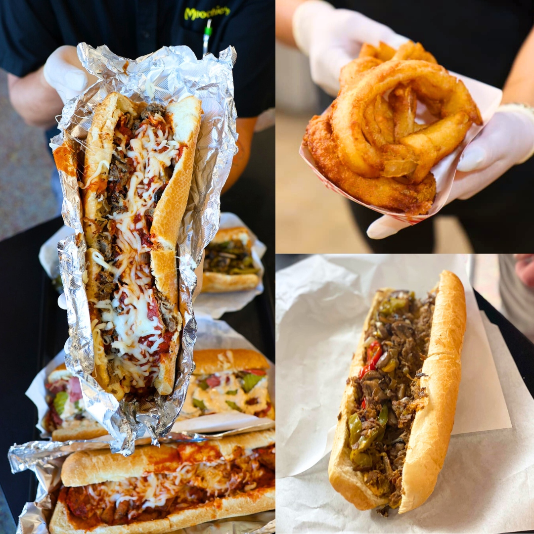 Moochie's Cheesesteaks Catering ad creative