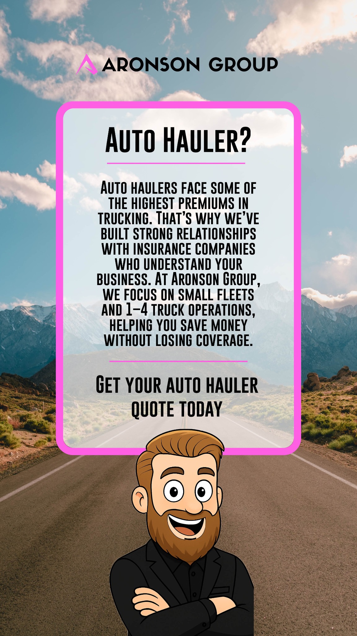 Aronson Group Insurance Agent ad creative