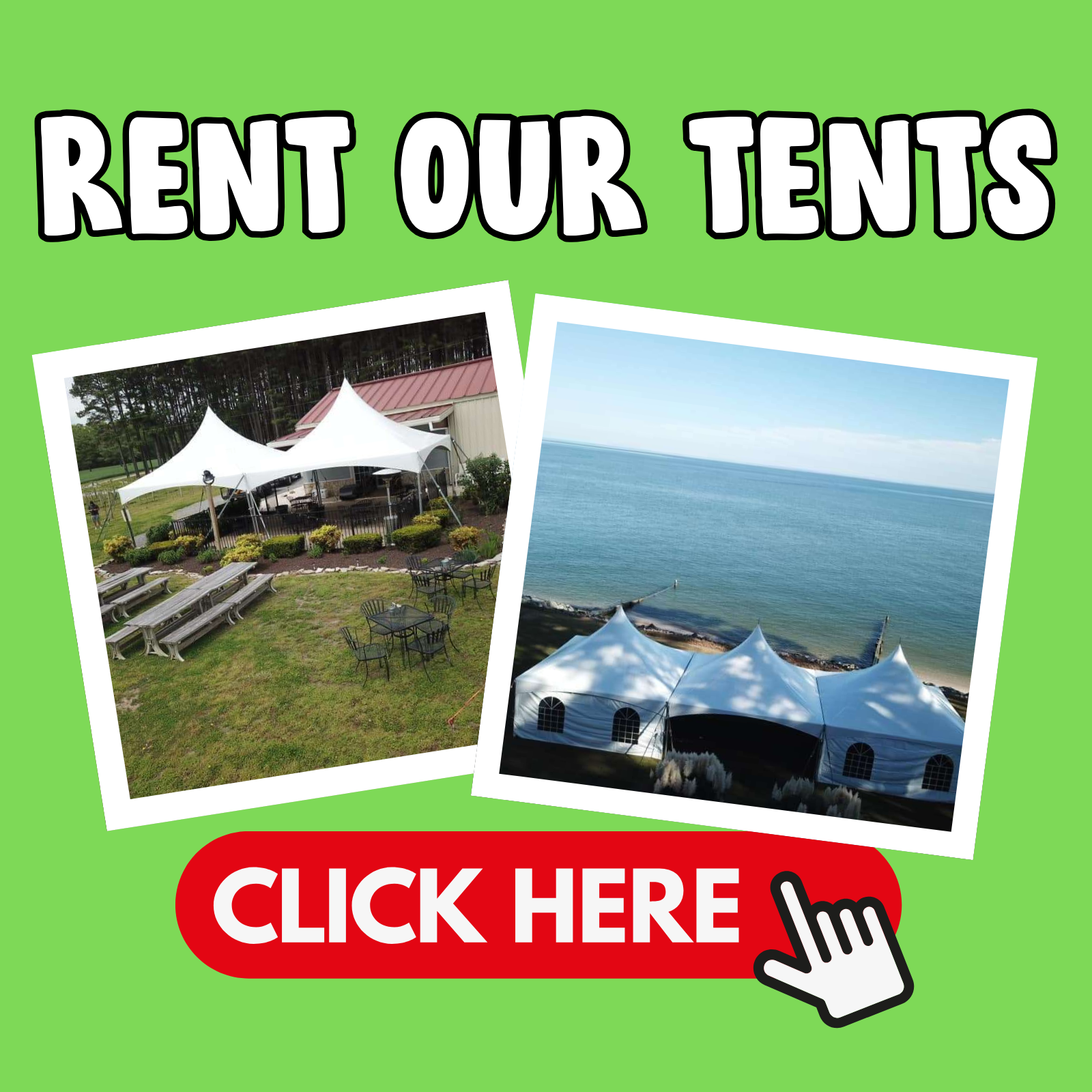 Prime Event & Tent Rentals Party Rental ad creative
