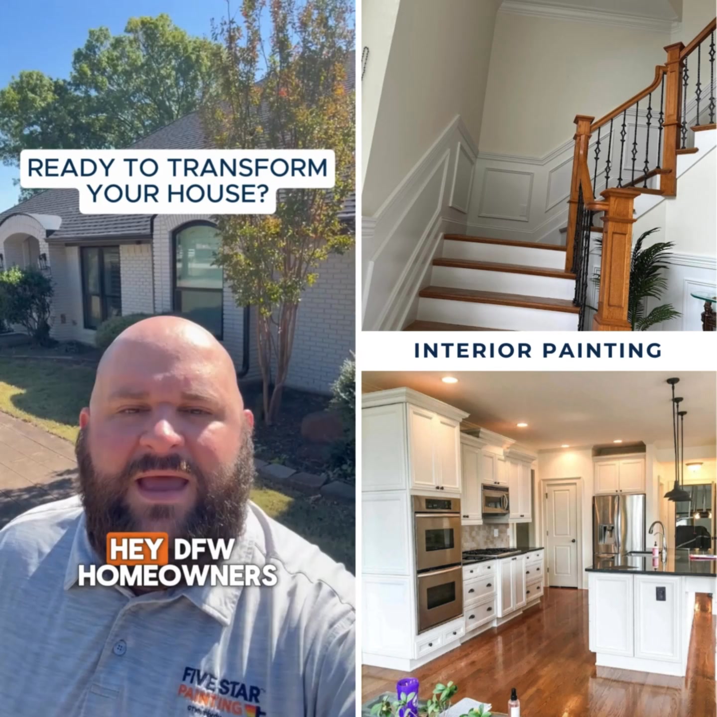 Five Star Painting of Dallas Painter ad creative