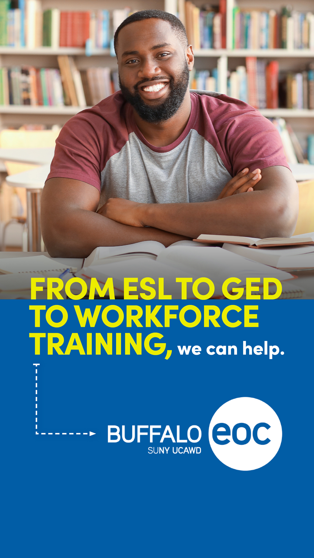 University at Buffalo Educational Opportunity Center Test Prep & Tutoring ad creative