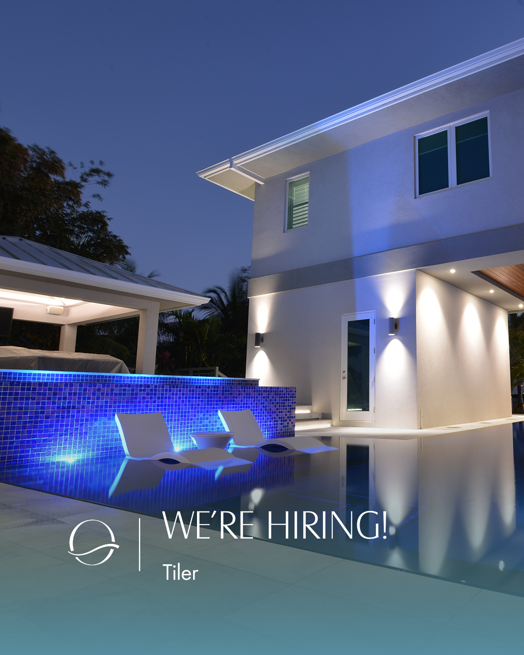 Oasis Luxury Pool & Watershape Design Pool Service ad creative