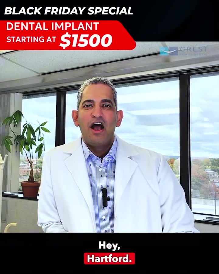 Transform Your Smile with Starting at $1,500 Dental Implants this Black Friday– Limited Time Offer!