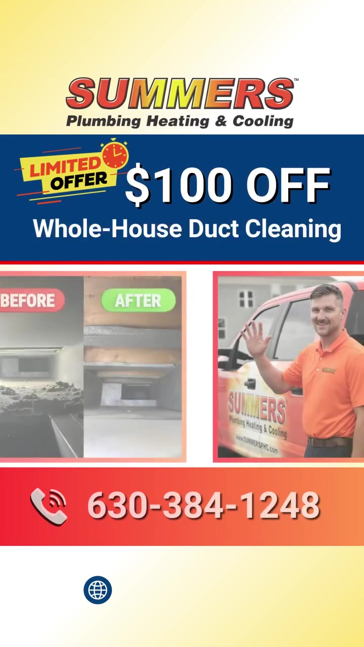 🛠️ Breathe Cleaner Air – Whole House Duct Cleaning Just $100!