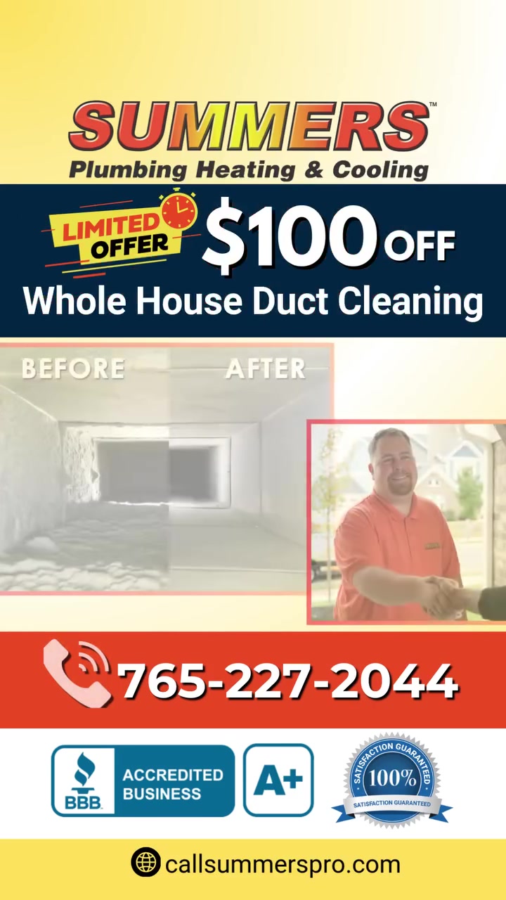 ➡️ Improve Air Quality & Efficiency With $100 OFF Duct Cleaning!