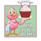 Pink Chicken Cupcakes